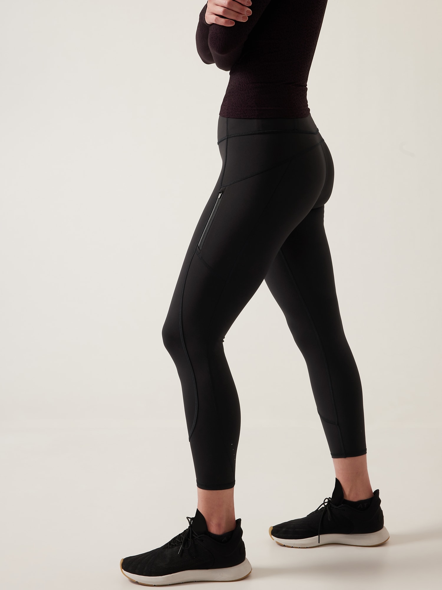 LULULEMON Fast and Free 7/8 Tight 25 (Black (Non-Reflective), 4)