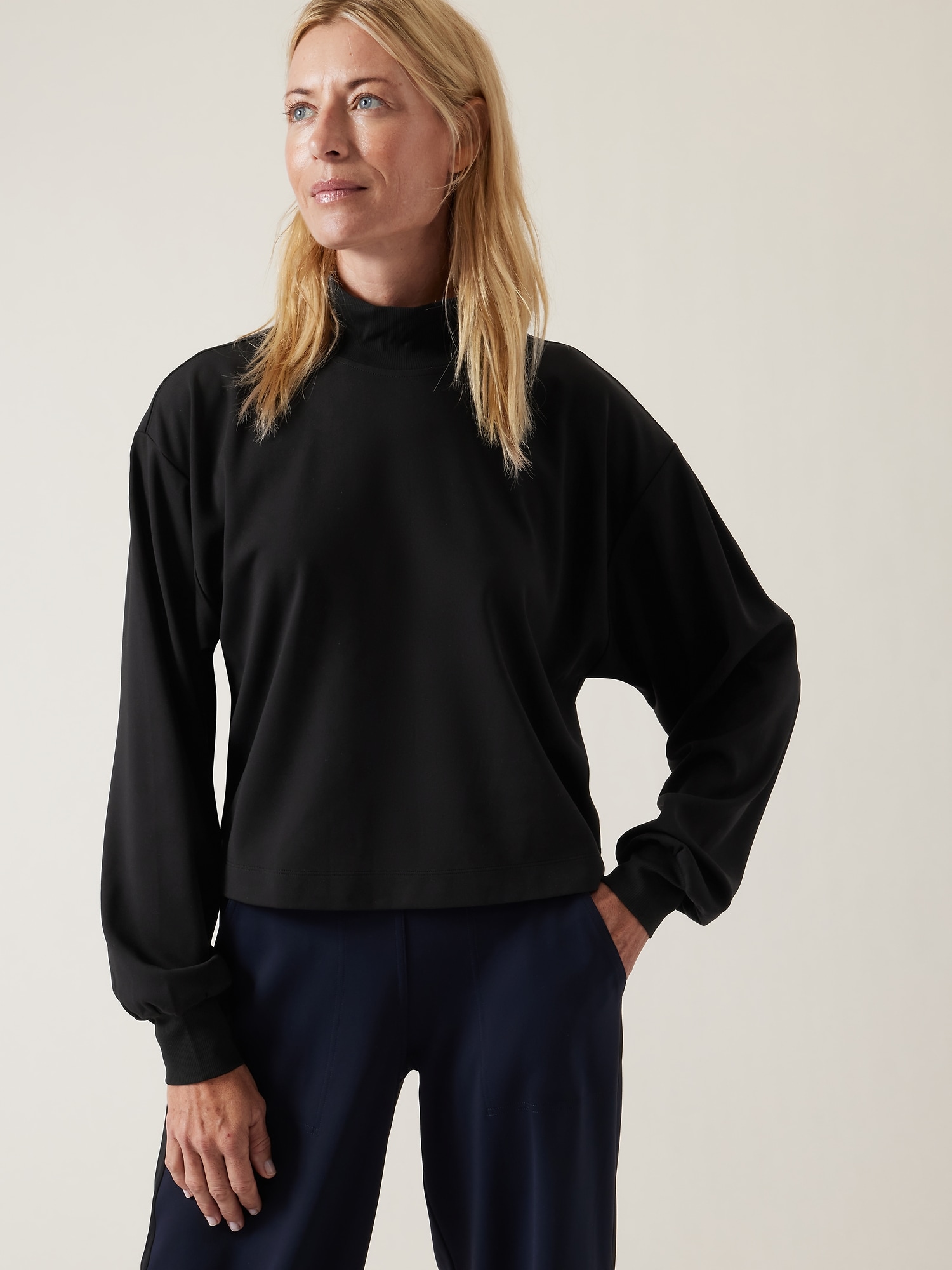 Athleta Venice Sweatshirt black. 1