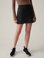 Athletic Skirt for Women Short Tennis Skorts Crossover Mid Waisted Yoga  Workout Slit Mini Skirts with Shorts (Medium, Black 02) 