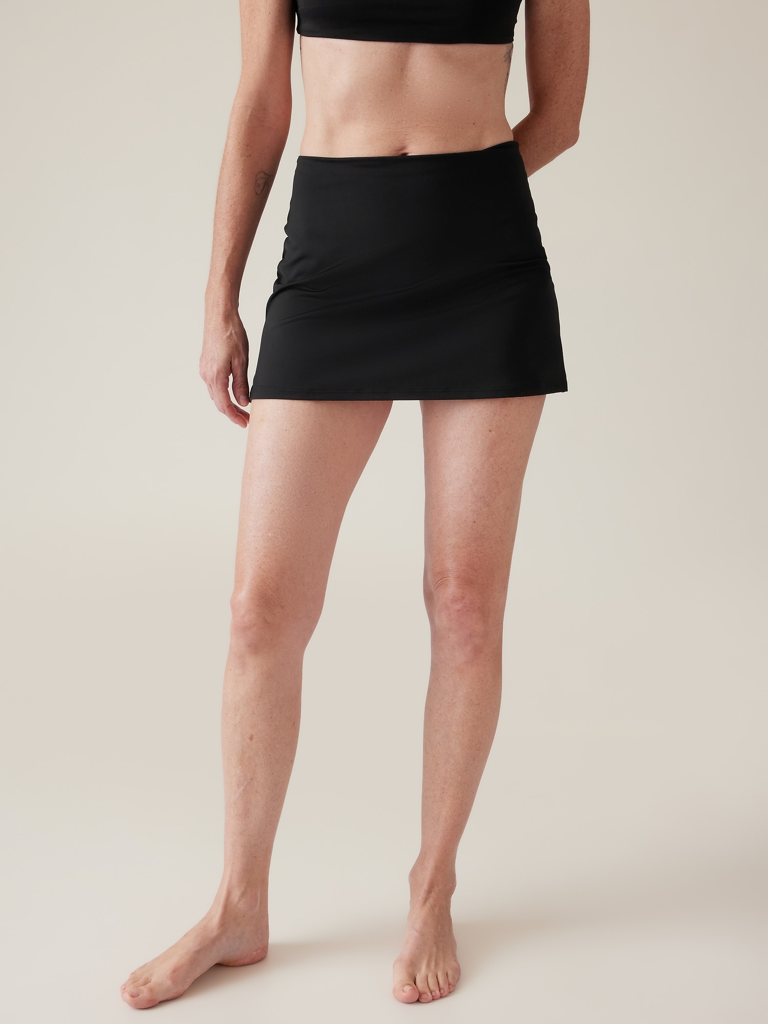 Athleta Tidal Swim Skirt black. 1