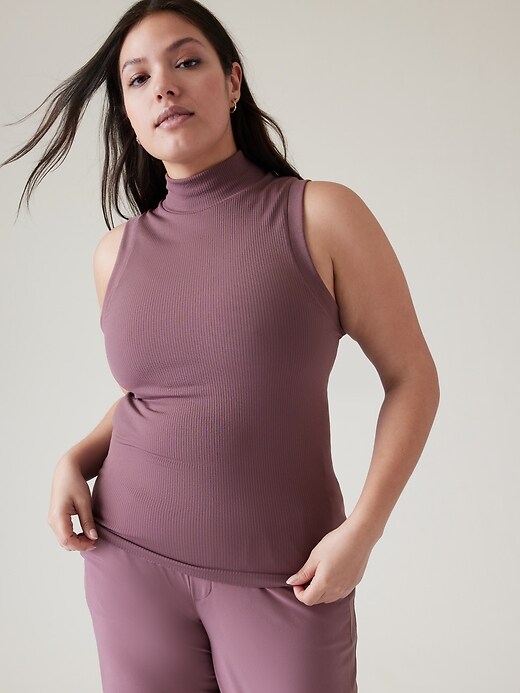 Image number 4 showing, Renew Seamless Mock Neck Tank