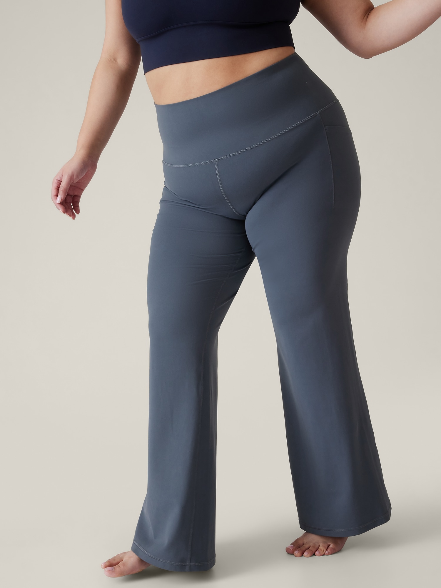 Buttery Soft High Waist Wide Leg Yoga Pants with Pockets for Women, Petite  Regular Tall Sizes