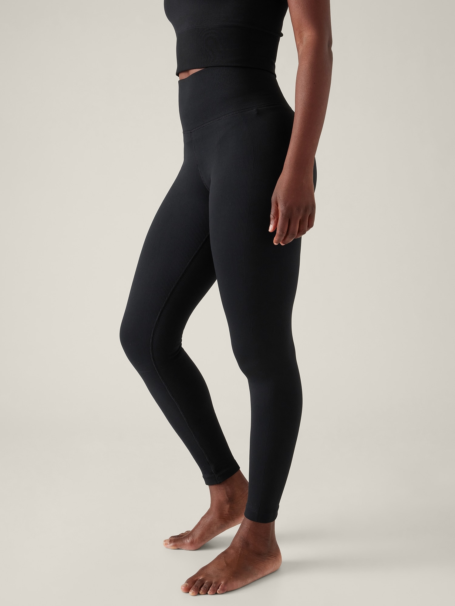 Athleta Waves Stealth 7/8 Leggings Pants Womens Extra Small XS Black Stripe  Yoga