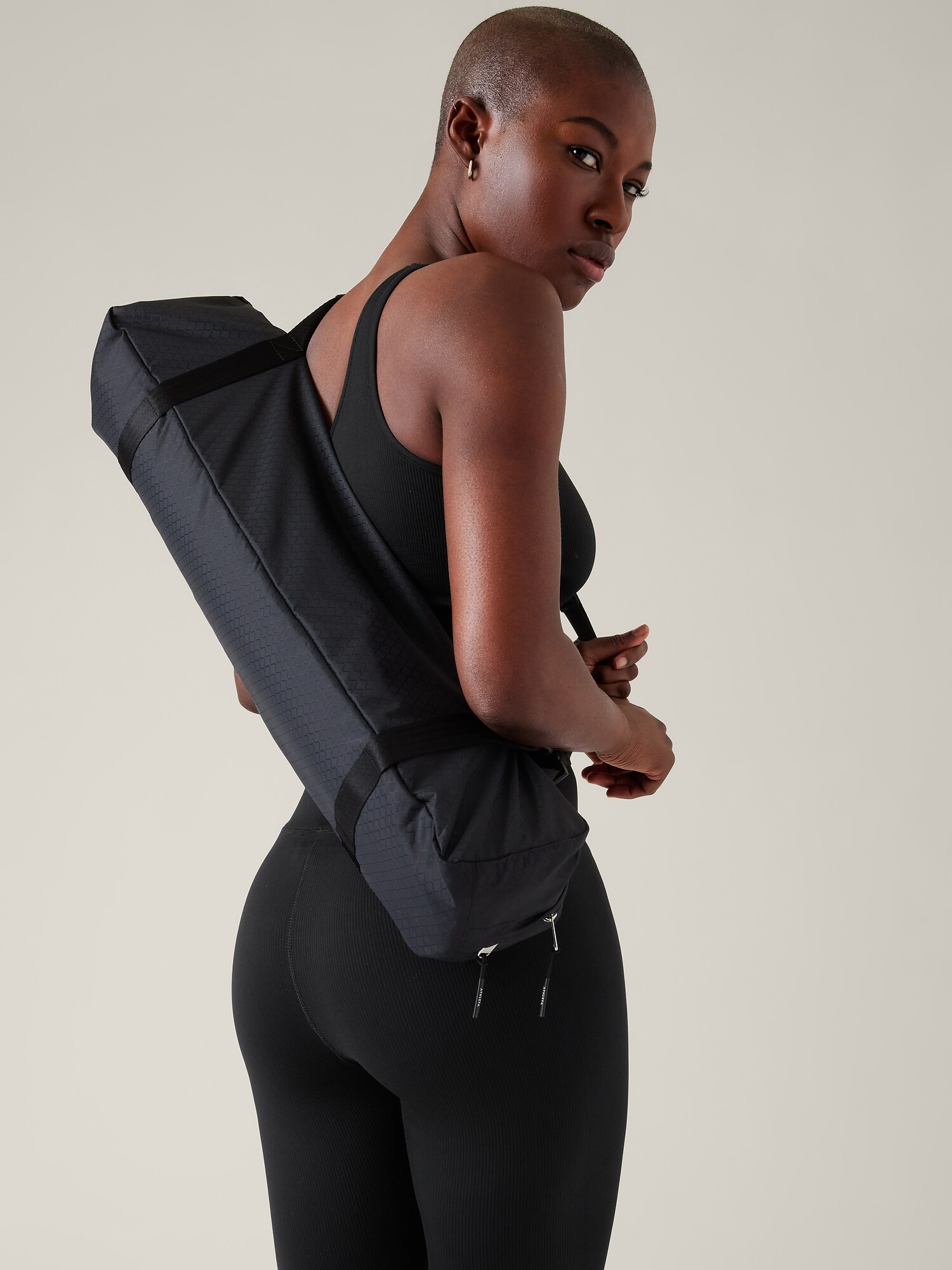 Athleta Flow Freely Crossbody Yoga Bag black. 1