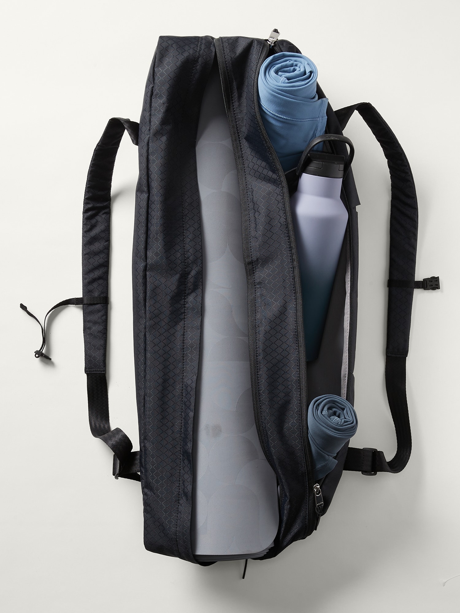 Pilates Aero Spacemate Beige Canvas Yoga Mat/Gym bag adj handle pocket
