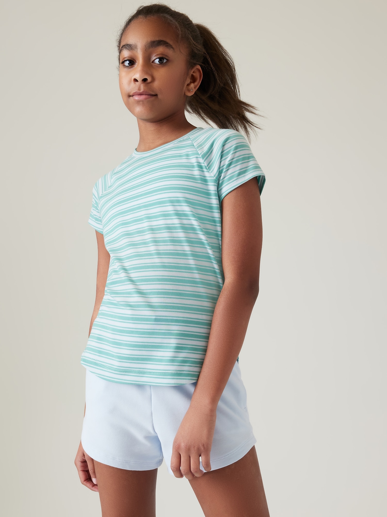 Athleta Comeback Tee blue. 1