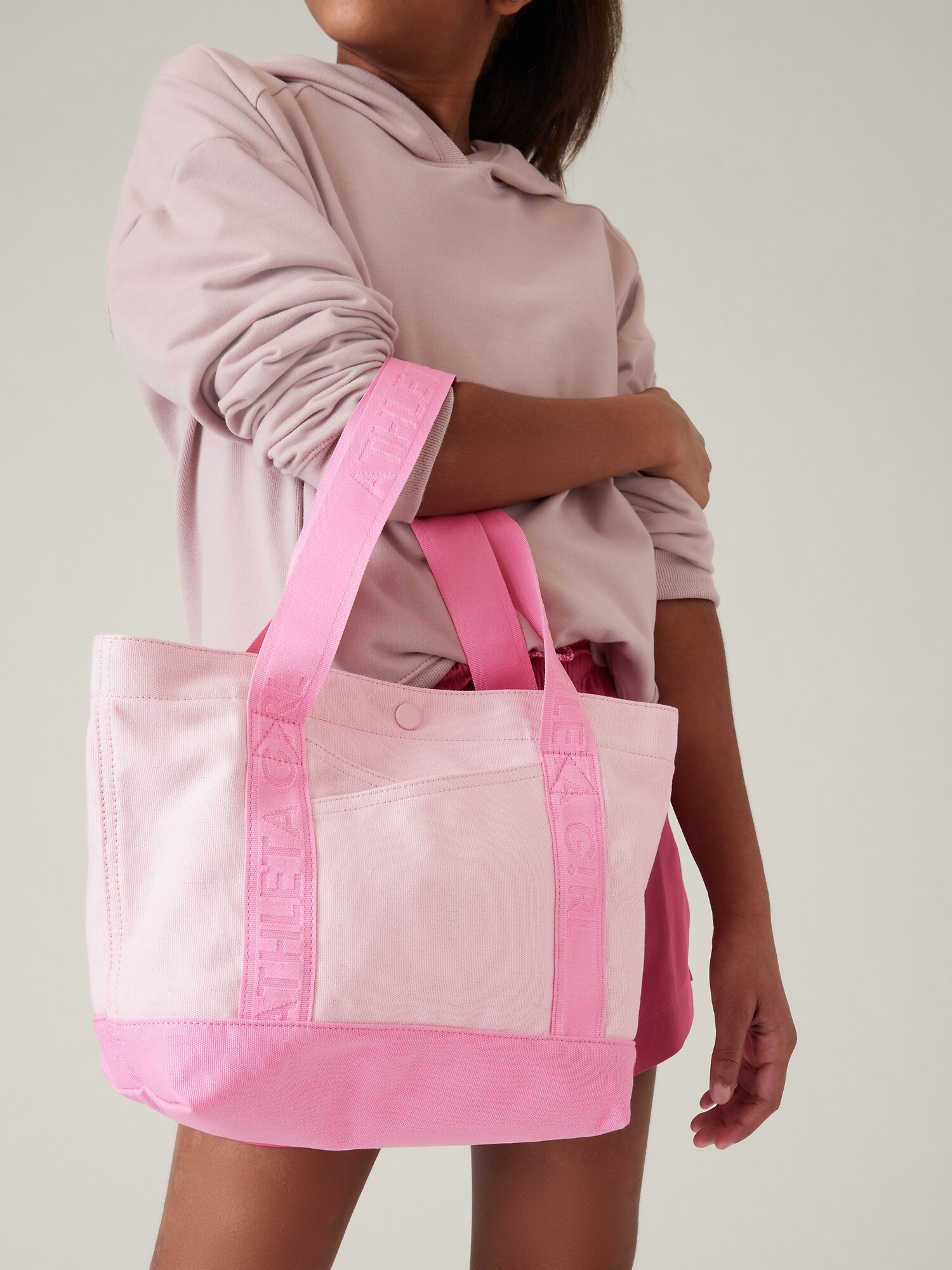 Athleta Girl Going Places Tote Bag pink. 1