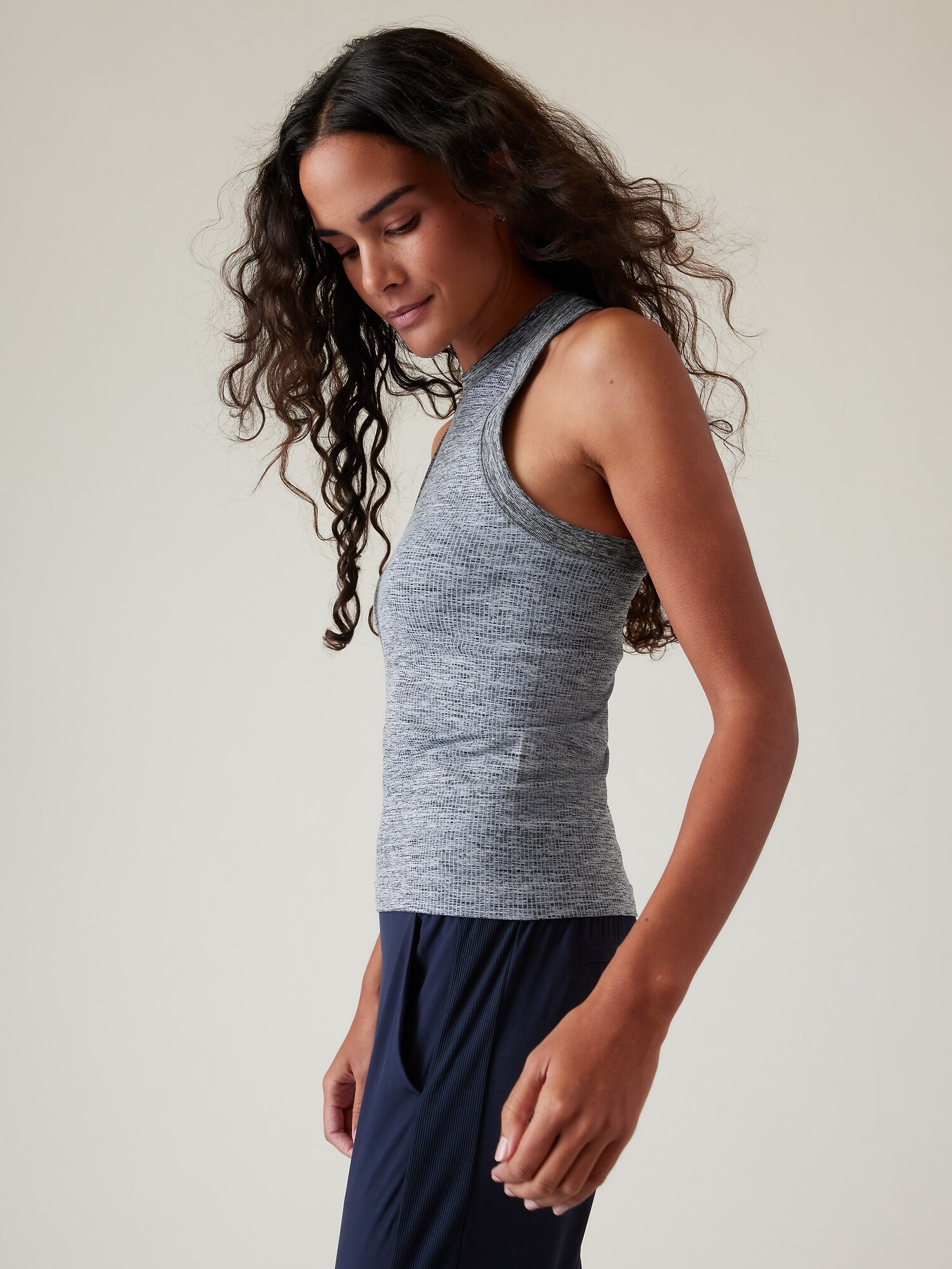 NWTS Athleta Industry Tank Top, GREY HEATHER SIZE XS #353408
