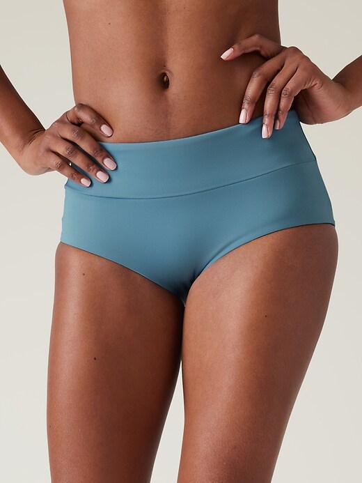 A Fine Line Boy Shorts Bikini Bottom