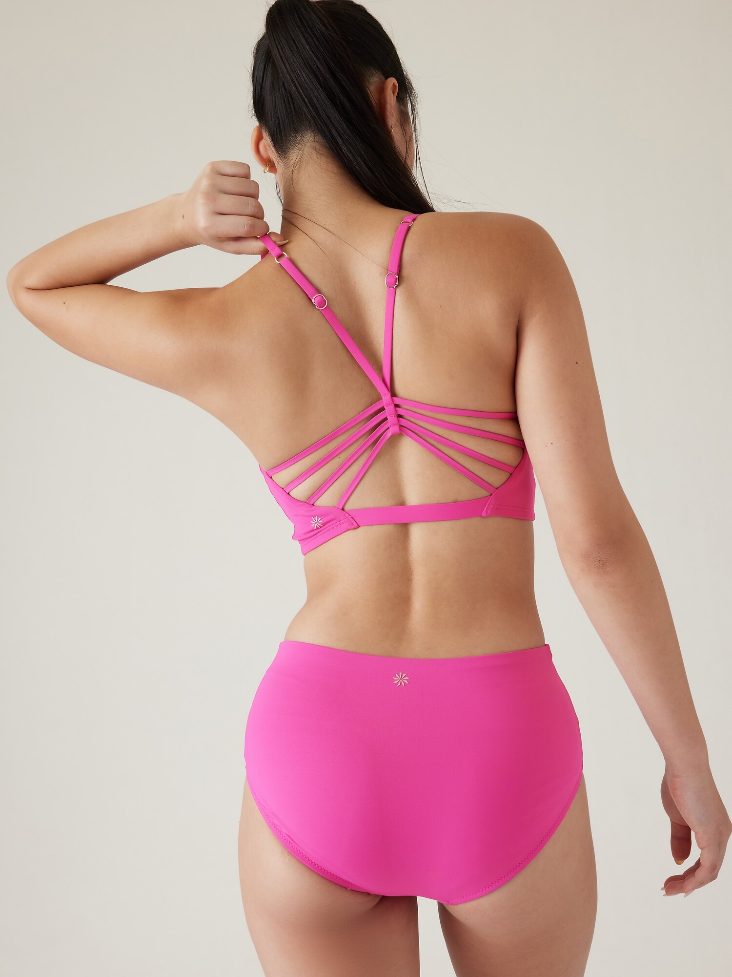 Athleta Ventura Crop Bikini Top A&#45C pink. 1