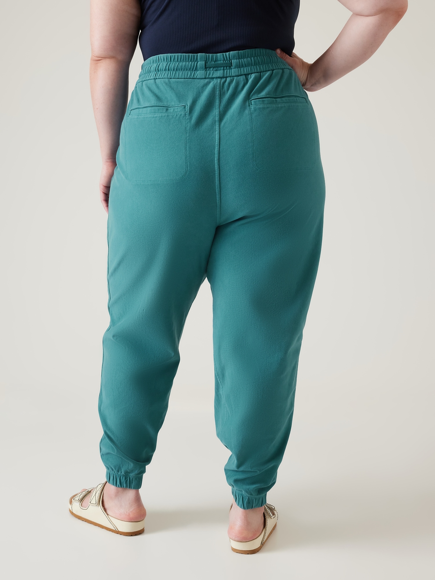 ATHLETA Farallon Jogger Pants Tie Dye Bluish Green Women's Size XS