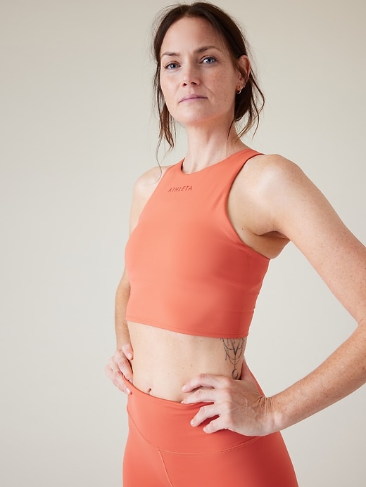 Image number 2 showing, Conscious Crop Train Logo Bra A&#45C