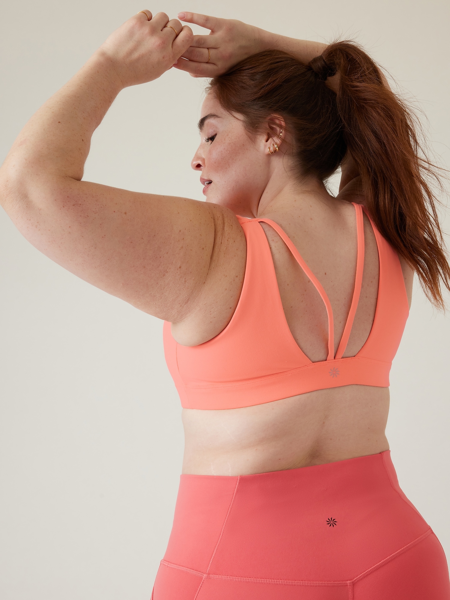 Athleta Exhale Bra D&#45DD+ orange. 1