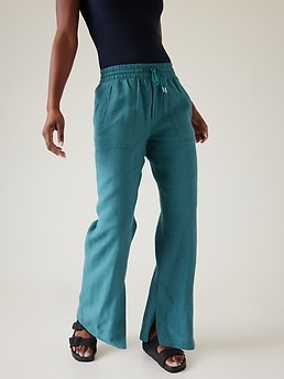 Retreat Linen Wide Leg Pant | Athleta