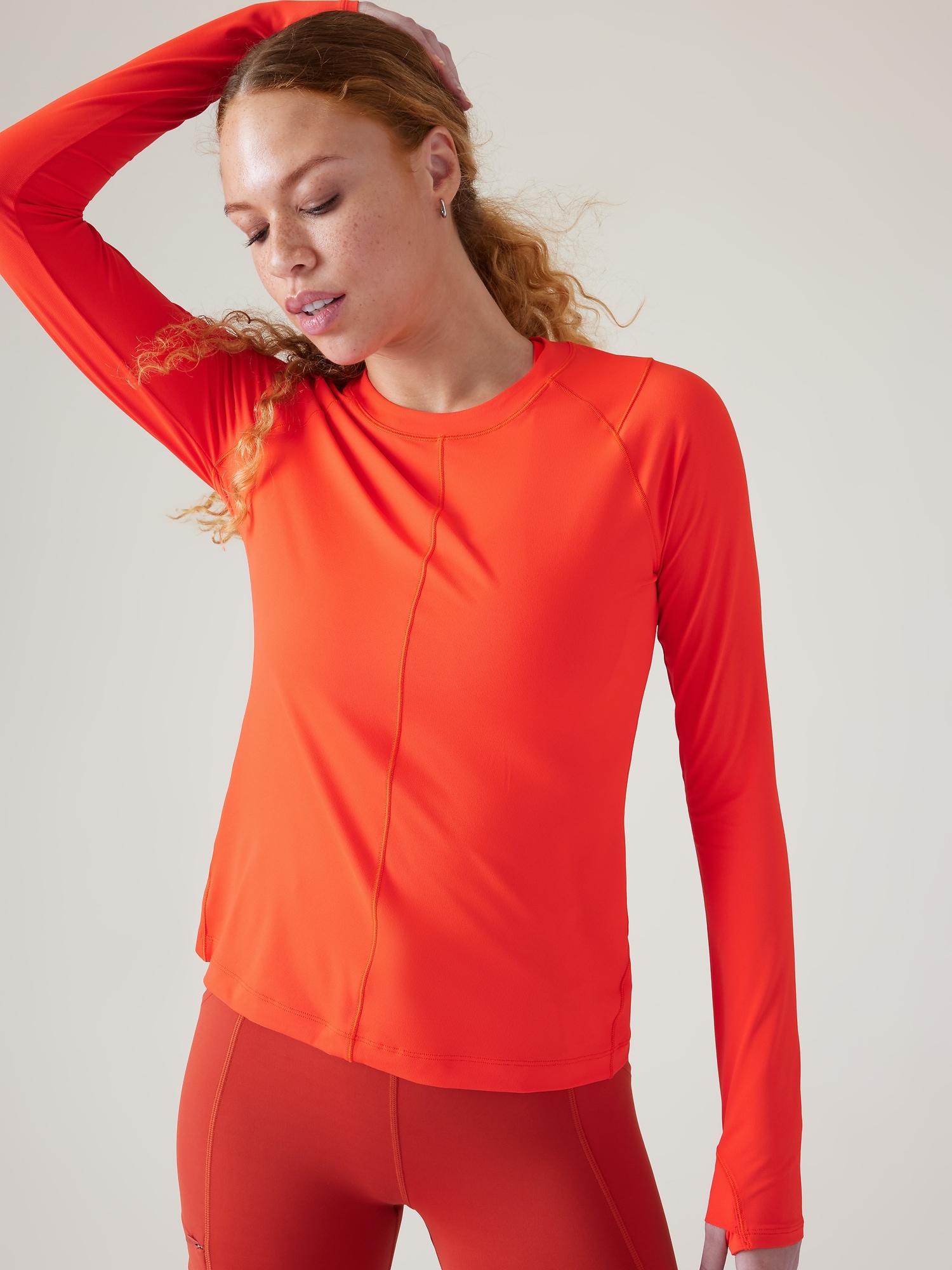 Athleta Sunchaser UPF Top orange. 1