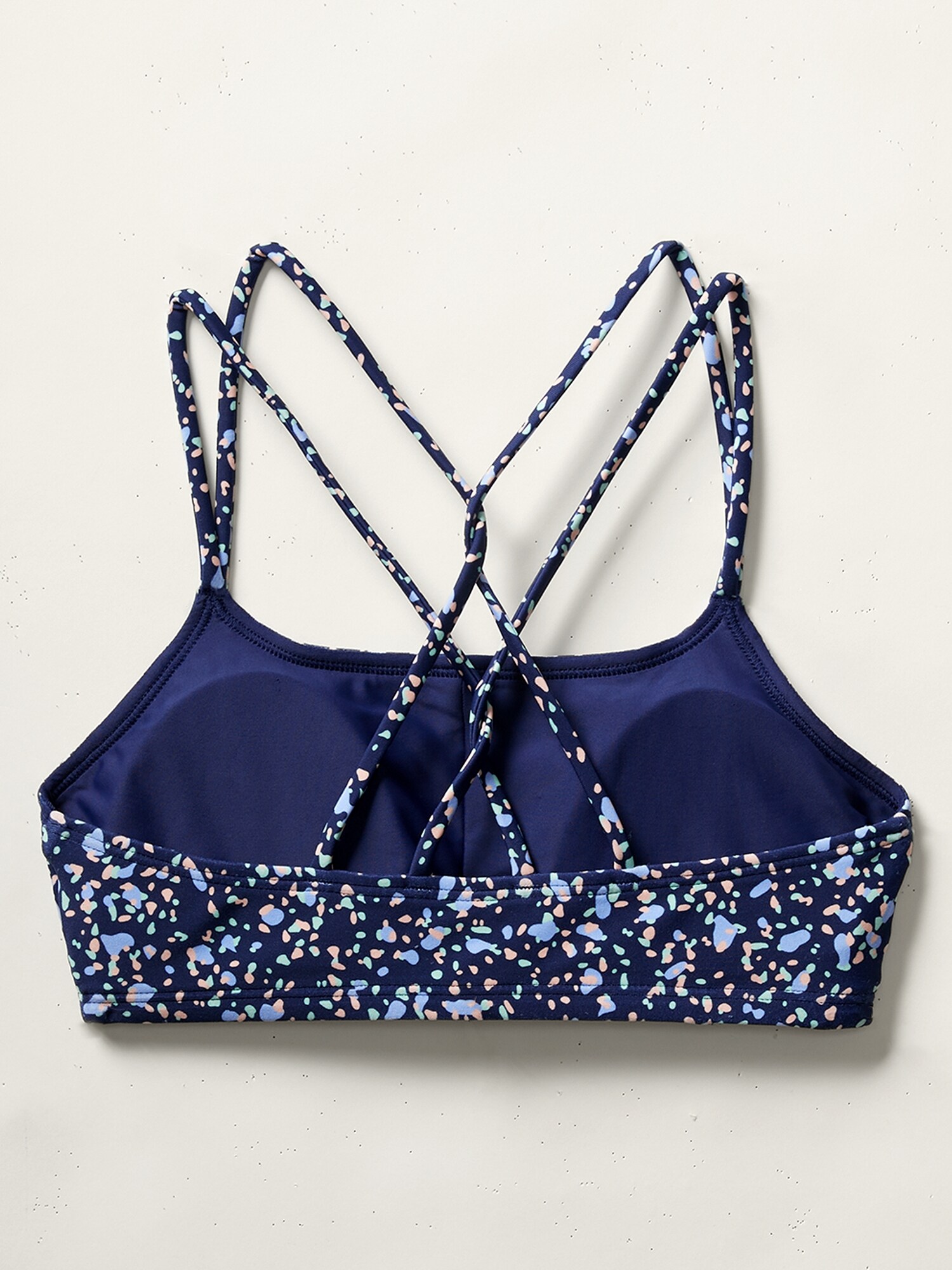 Athleta Girl Reversible Gold Coast Bikini Top Athleta