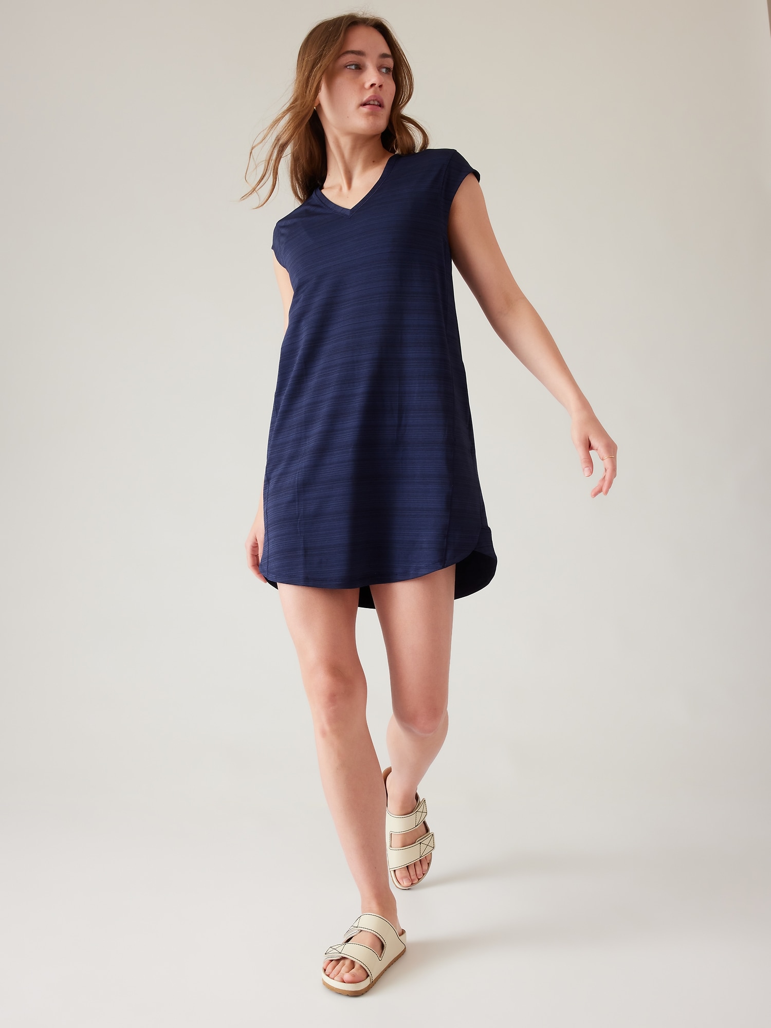 Athleta Pacifica Dress blue. 1