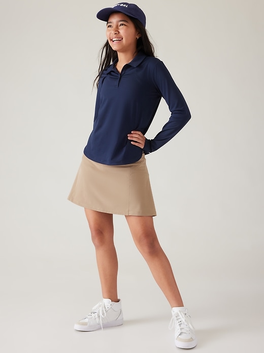 Image number 2 showing, Athleta Girl School Day Long Sleeve Polo