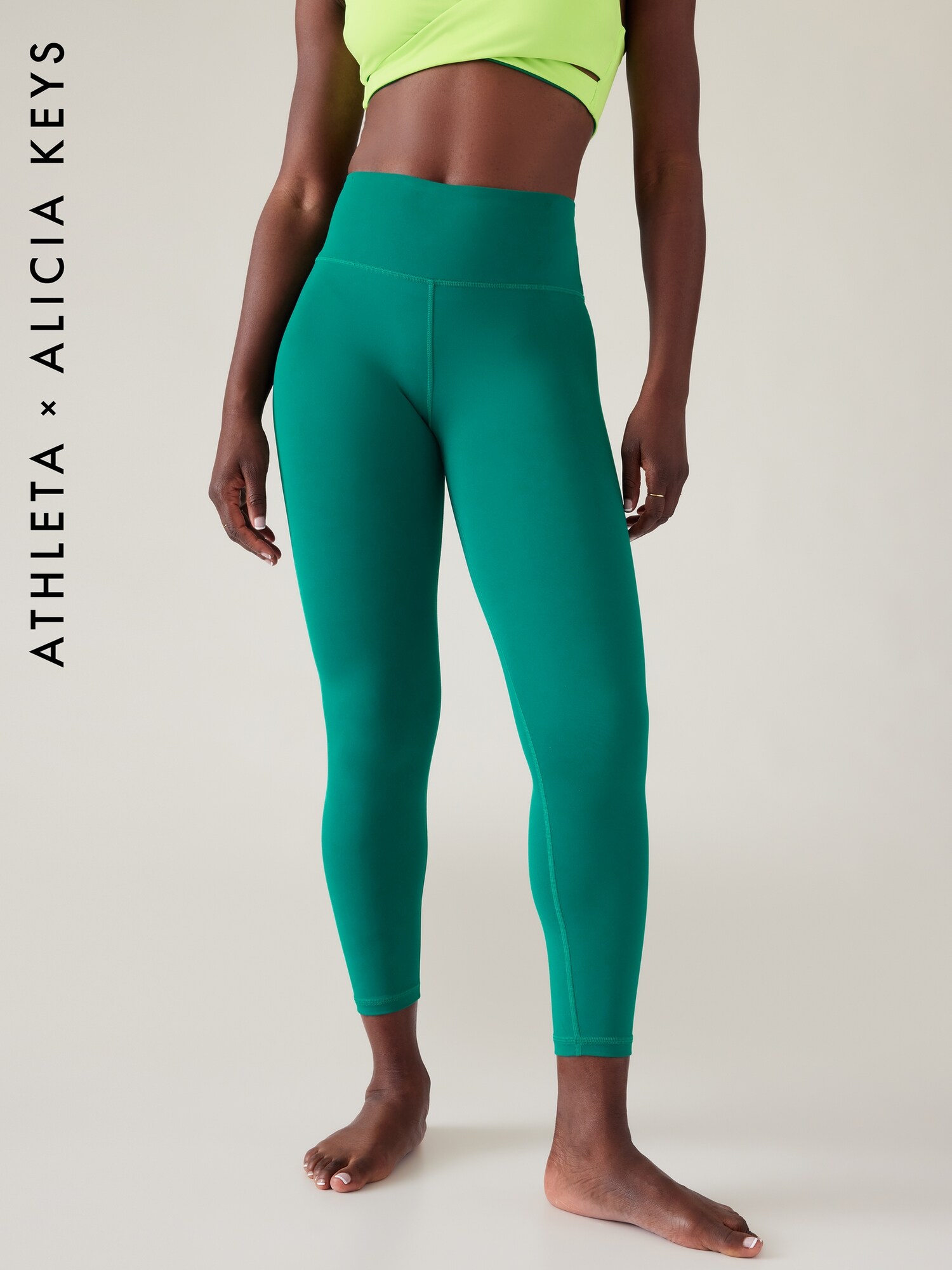 Athleta Keys Elation 7/8 Tight green. 1