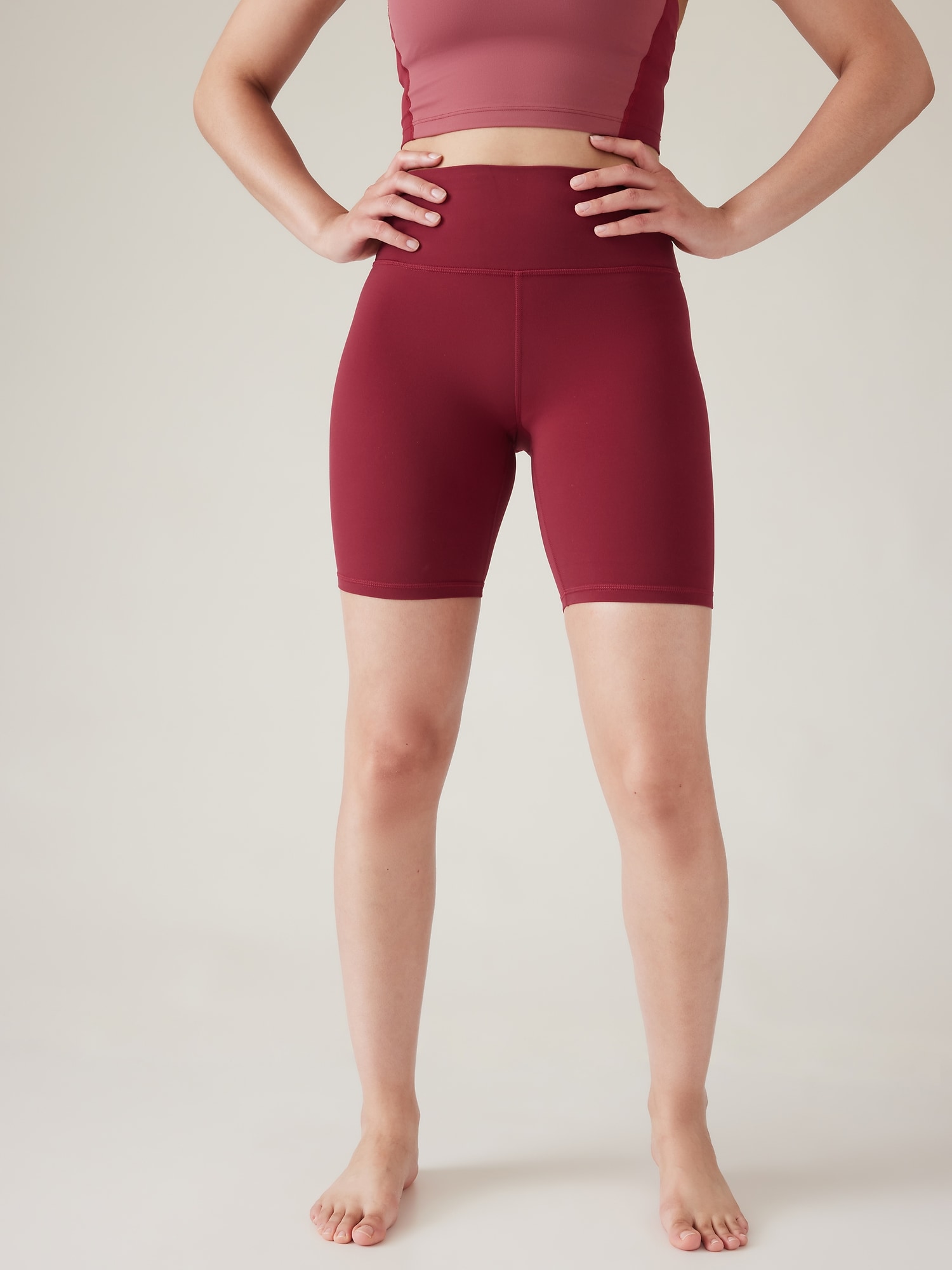 Athleta Transcend 7&#34 Short red. 1