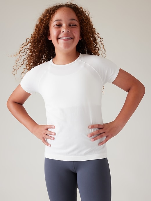 Image number 2 showing, Athleta Girl Power Up Seamless Tee 2-Pack
