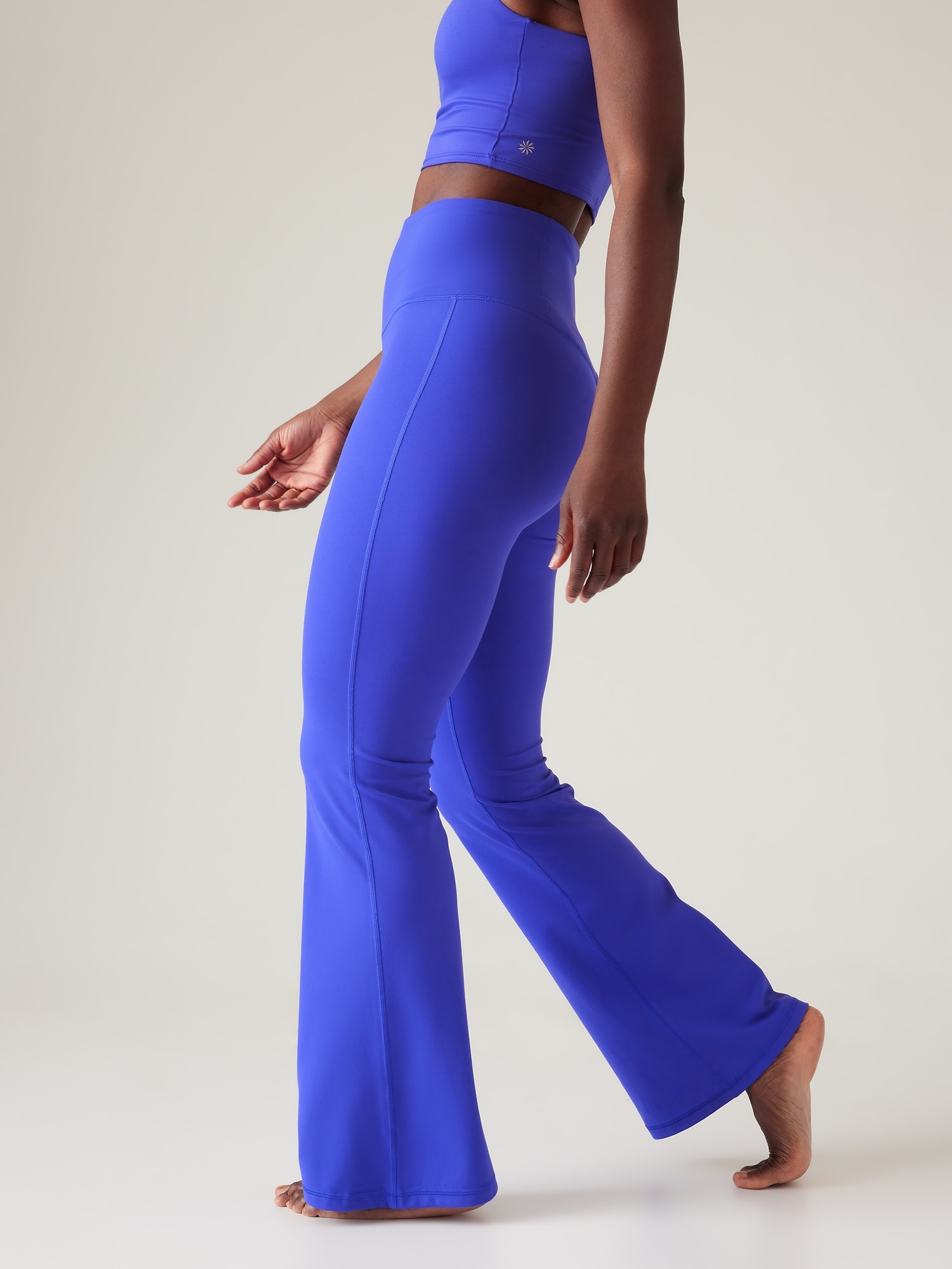 Buy Athleta Blue Elation Flare Trousers from Next Luxembourg