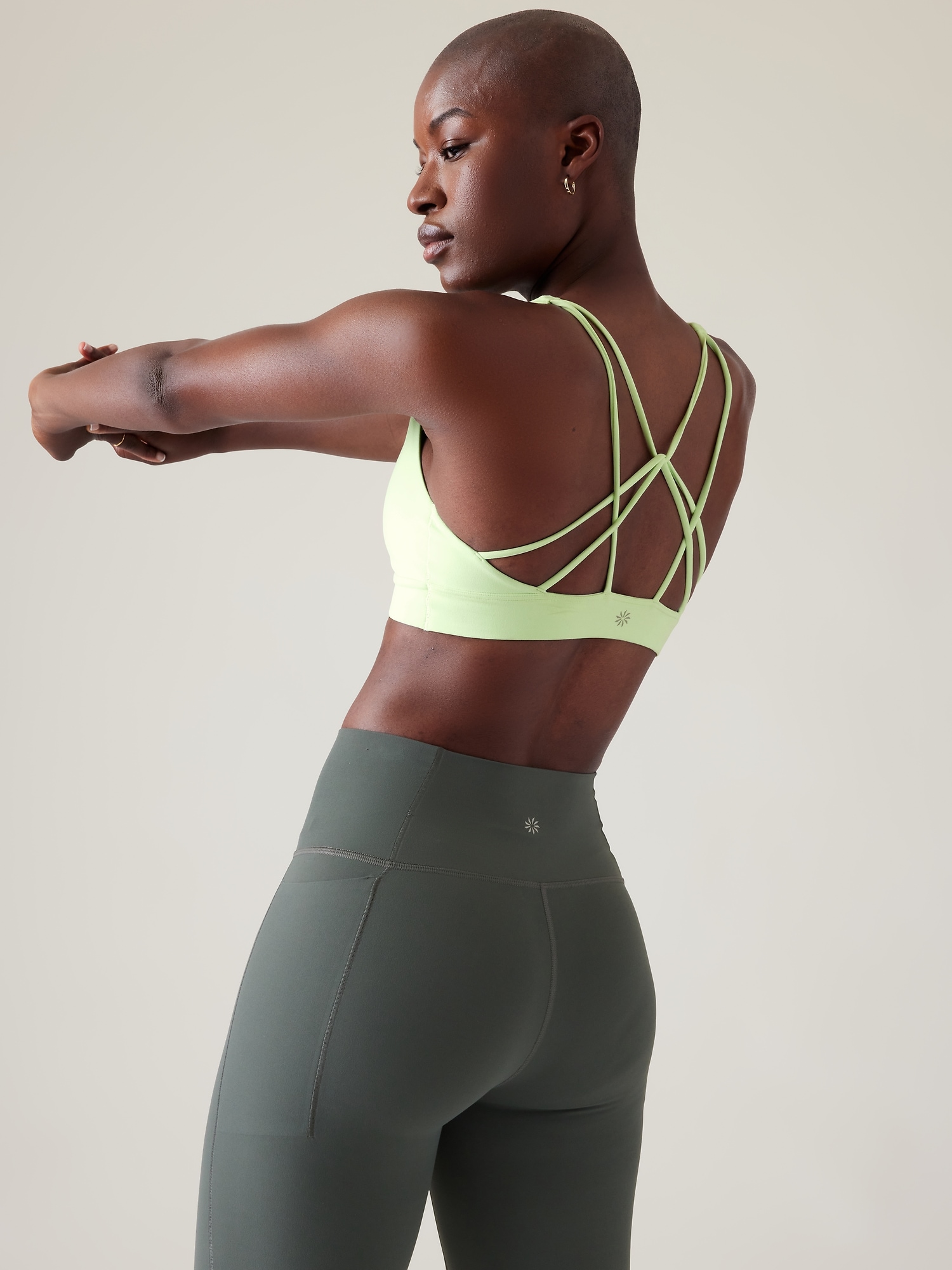 Athleta Solace Bra A&#45C green. 1