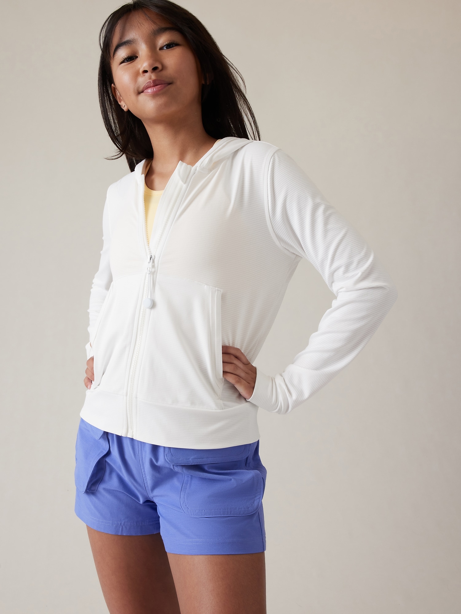 Athleta Girl Sunny Days Jacket white. 1