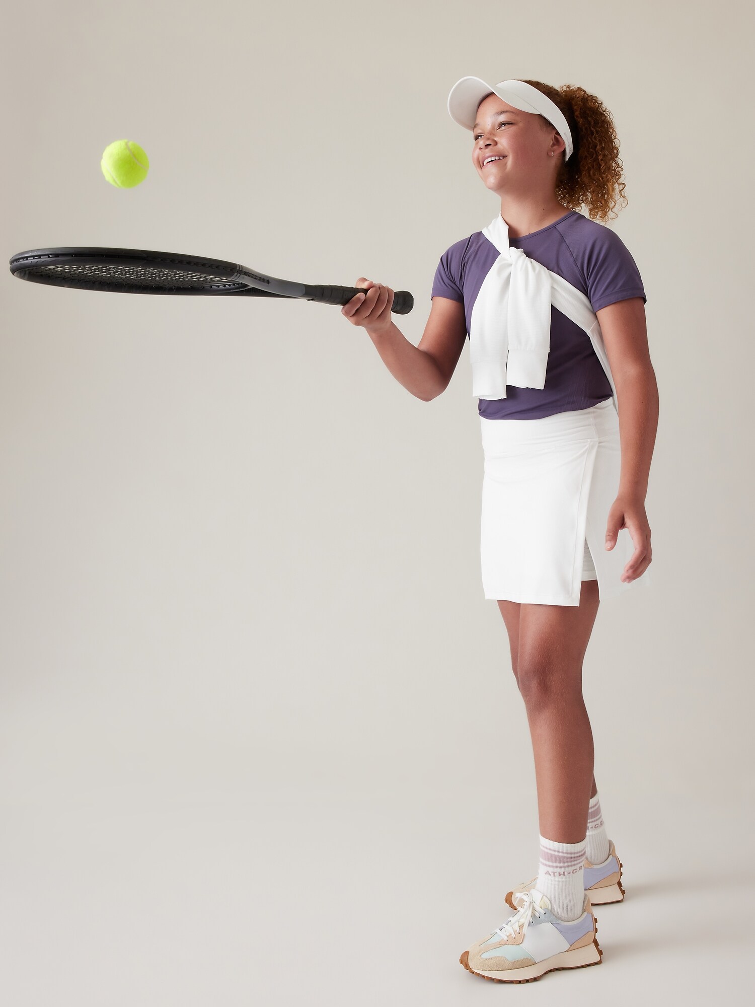 Jupe Courte Athleta Taille 8 - Rayures Noires Et Blanches - Stretch Confortable - Style Athlétique Décontracté