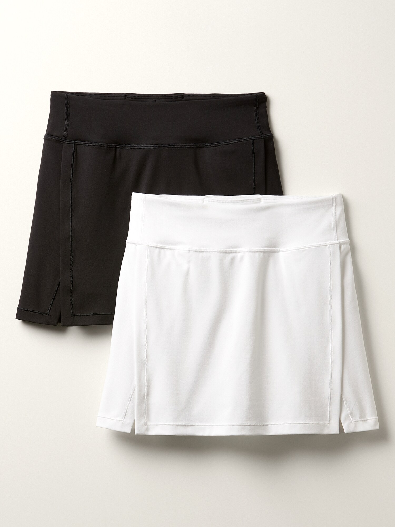 Jupe Courte Athleta Taille 8 - Rayures Noires Et Blanches - Stretch Confortable - Style Athlétique Décontracté