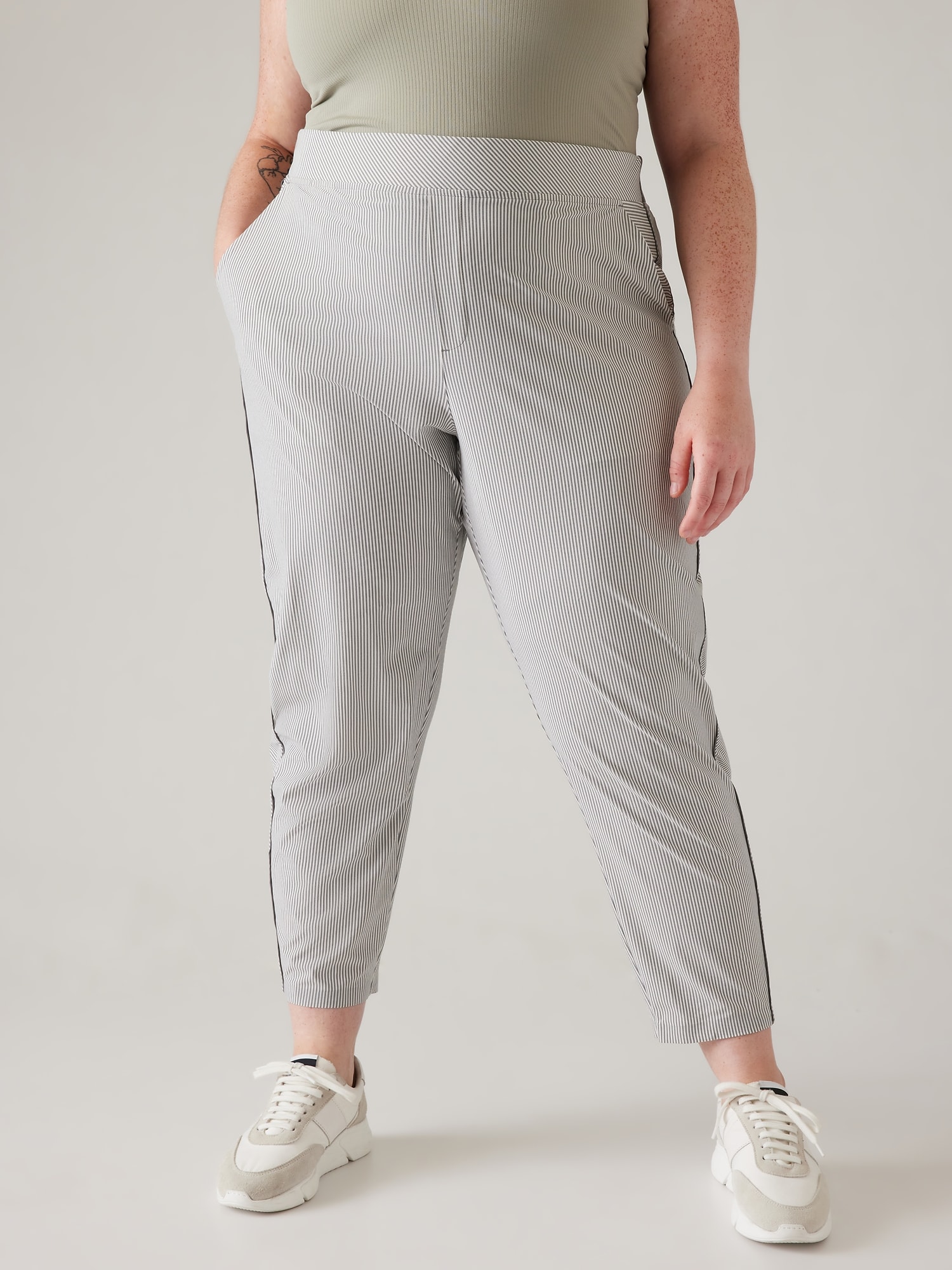 ATHLETA on X: Introducing the new Brooklyn Ankle Pant: Recycled fabric  that's lightweight, wrinkle resistant, easy to move in, and UPF 50+. Shop  now:   / X