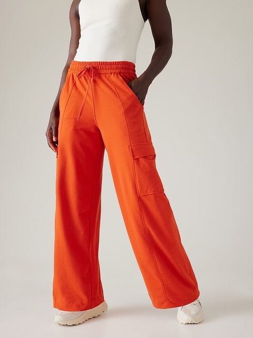 Image number 1 showing, Retroterry High Rise Wide Leg Cargo Pant