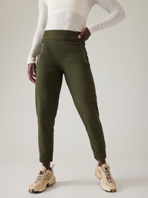 Trekkie North High Rise Jogger - Aspen Olive