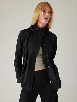 Athleta womens rain on sale jacket