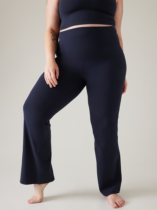 Flare pants 25% elastano calças de yoga altamente elásticas calças