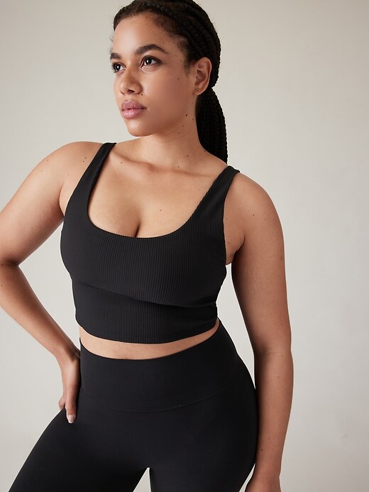 Image number 5 showing, Rib Cut Out Longline Bra A&#45C