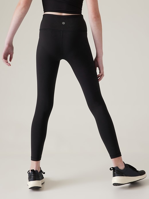Athleta Size S Dusty Teal Nylon Blend High Rise Pockets 7/8 length Leggings  — Labels Resale Boutique