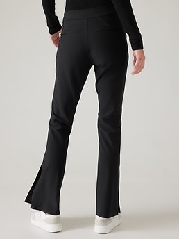 ATHLETA Stellar Trouser xs Shale Wrinkle Resistant Pants euc pockets