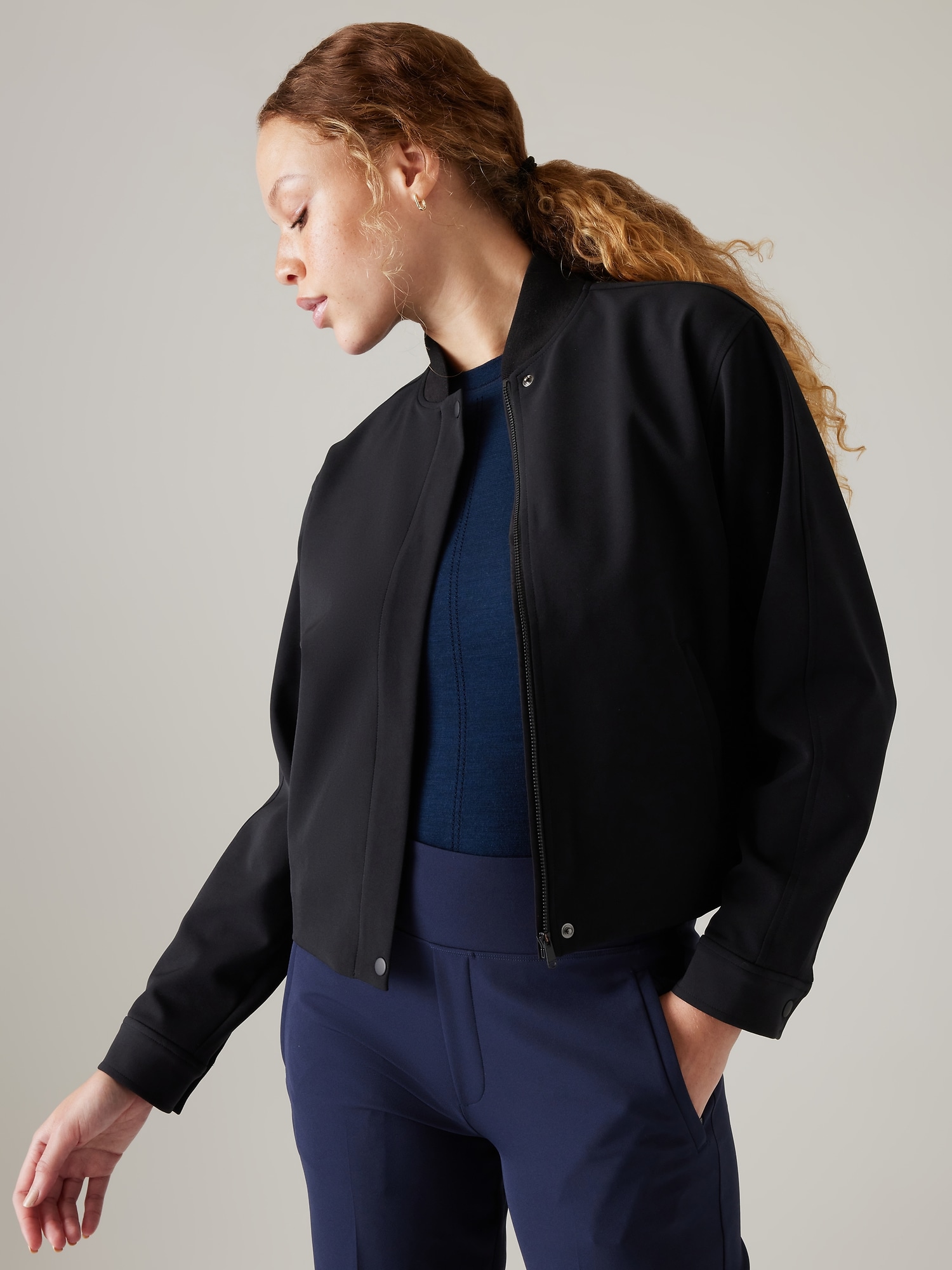 Athleta Endless Bomber Jacket