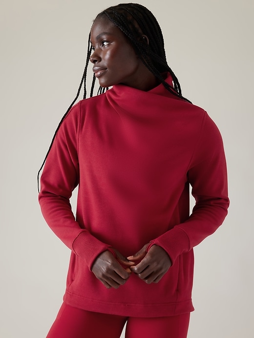 Image number 1 showing, Cozy Karma Twist Neck Sweatshirt