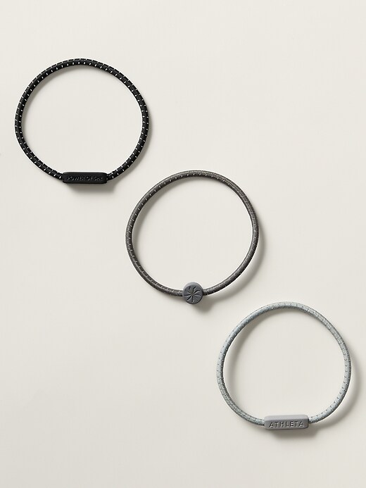 View large product image 1 of 2. Athleta 3 Pack Silicon Hair Ties
