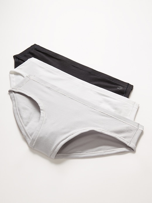Image number 3 showing, Athleta Girl 24/7 Cotton Bikini 3-Pack