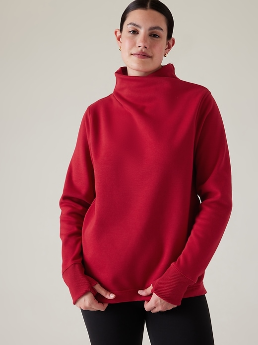 Image number 6 showing, Cozy Karma Twist Neck Sweatshirt