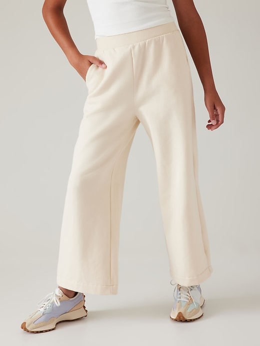 Image number 1 showing, Athleta Girl Retroplush Wide Leg Pant