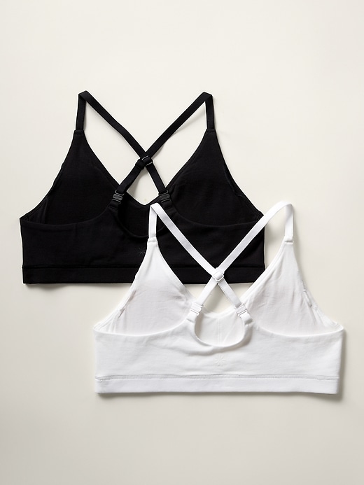 Voir une image plus grande du produit 2 de 3. Soutien-gorge en coton 24/7 Athleta Girl (paquet de 2)