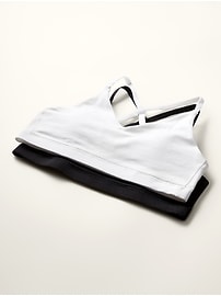 Voir une image plus grande du produit 3 de 3. Soutien-gorge en coton 24/7 Athleta Girl (paquet de 2)