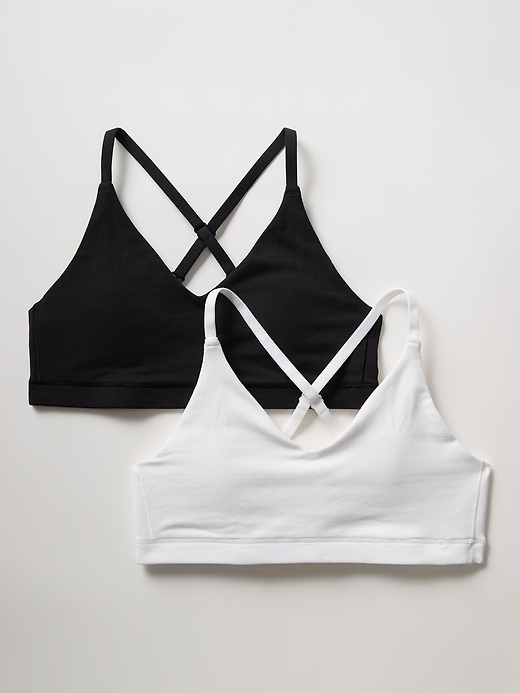 Voir une image plus grande du produit 1 de 3. Soutien-gorge en coton 24/7 Athleta Girl (paquet de 2)