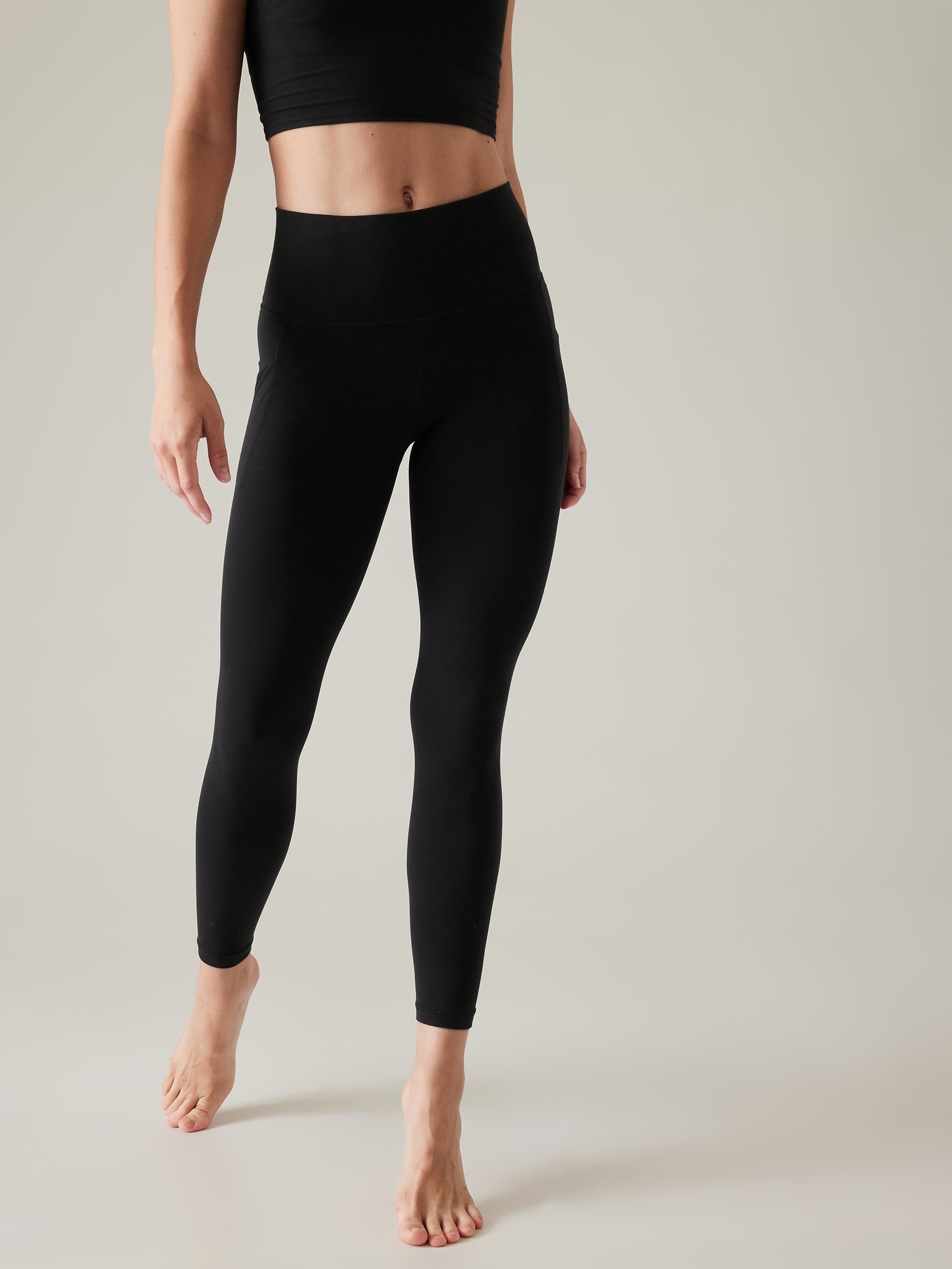 Athleta Salutation Pocket Tight Leggings XLT XL Tall 16 T Black Soft Yoga  for sale online