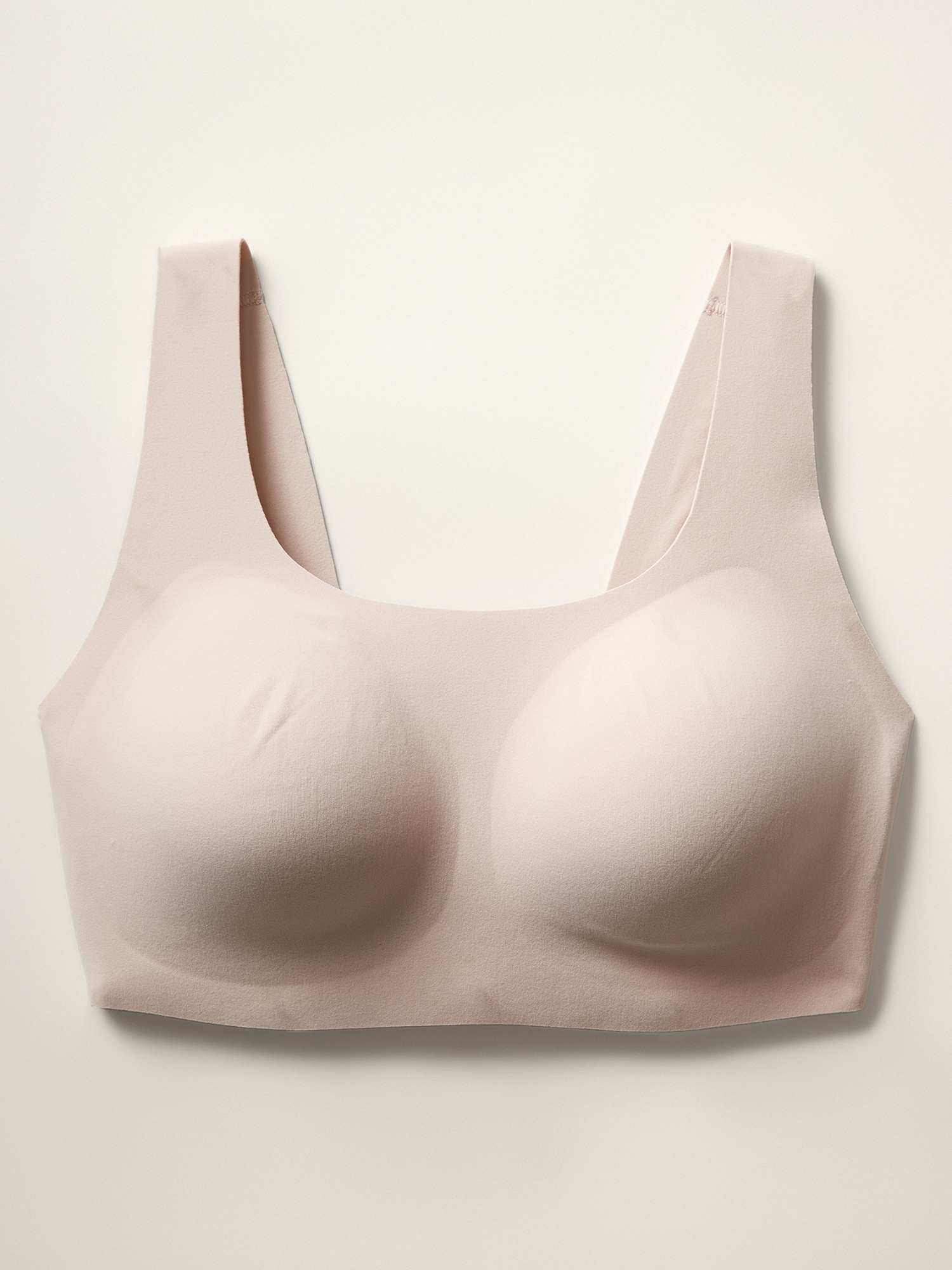 White sports bra with lifting effect