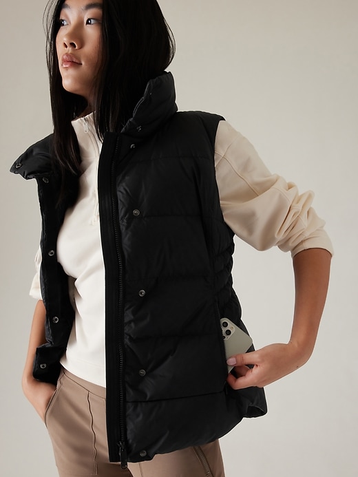 Fillmore long down puffer vest sale